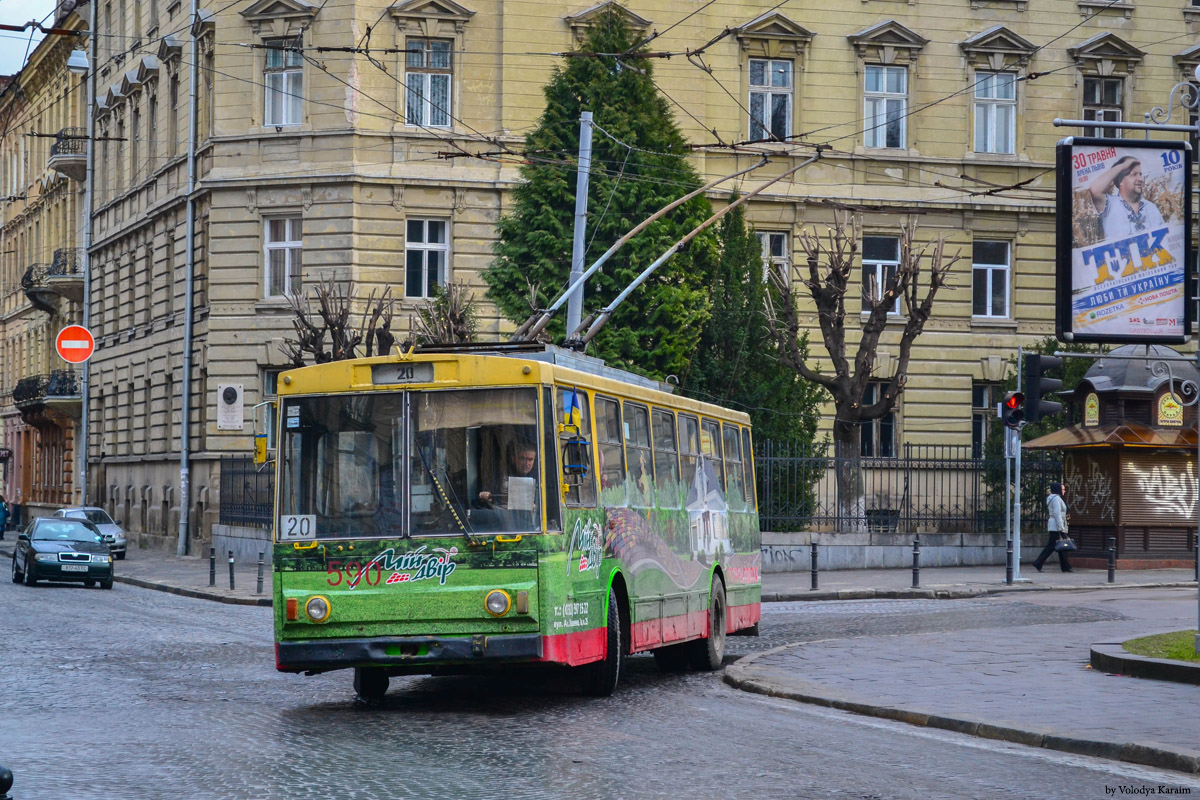 Львов, Škoda 14Tr11/6 № 590