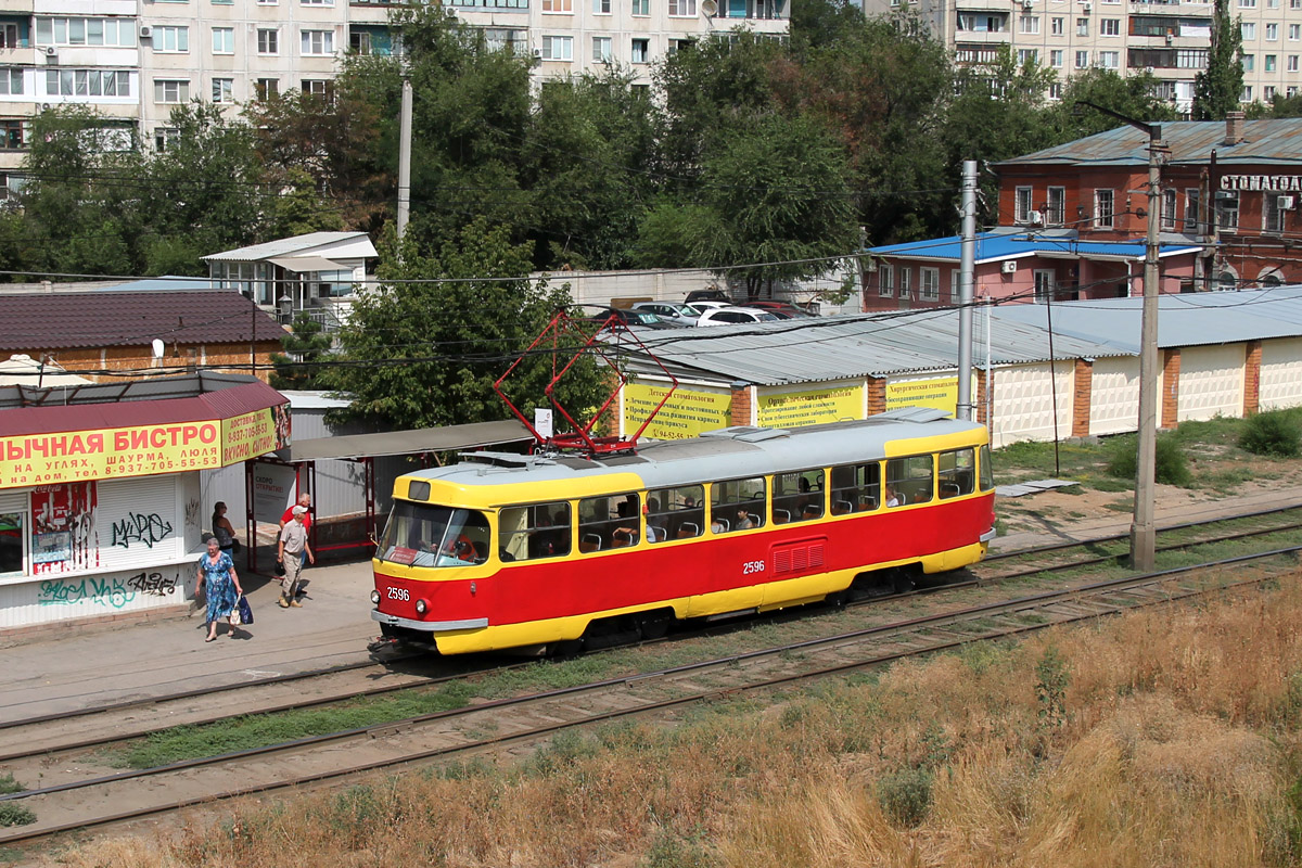 Волгоград, Tatra T3SU (двухдверная) № 2596
