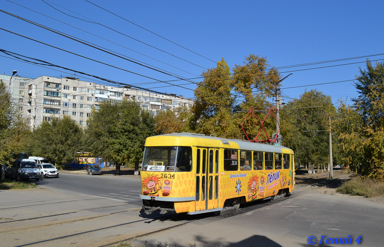 Волгоград, Tatra T3SU (двухдверная) № 2634 Волгоград, Tatra T3SU (двухдверная) № 2634