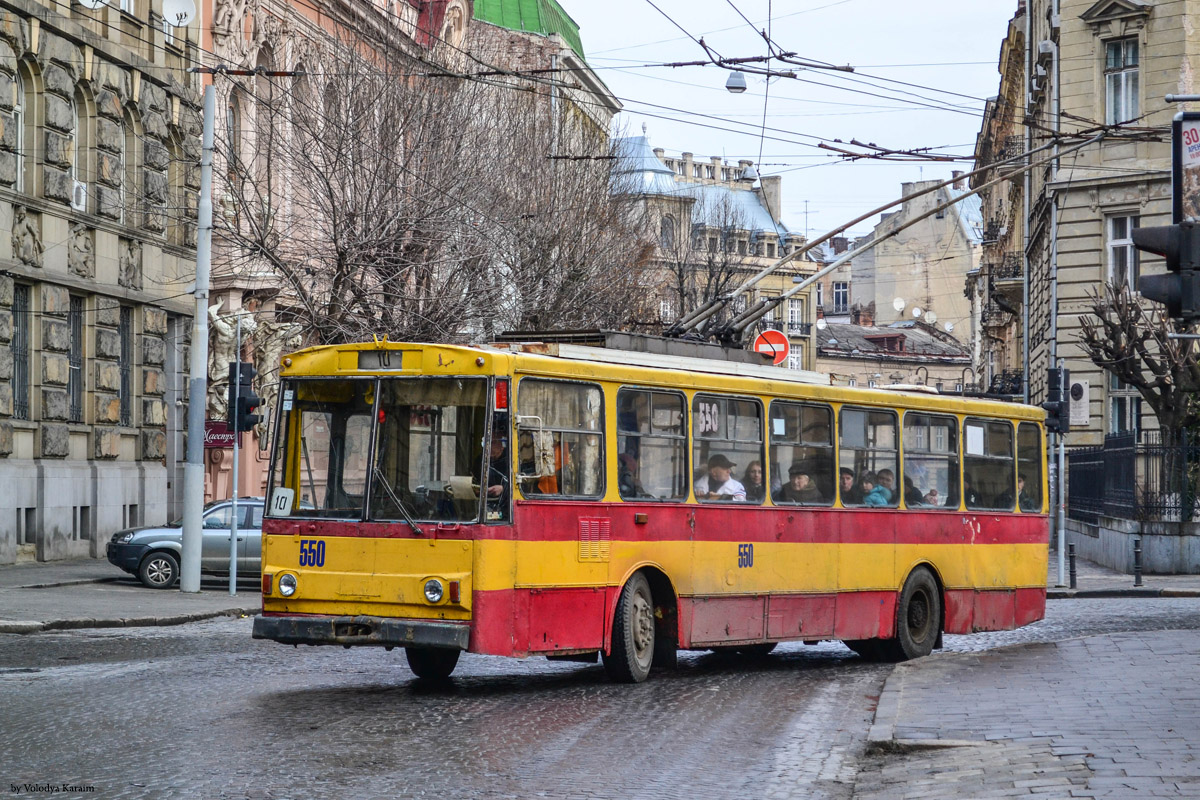Львов, Škoda 14Tr89/6 № 550