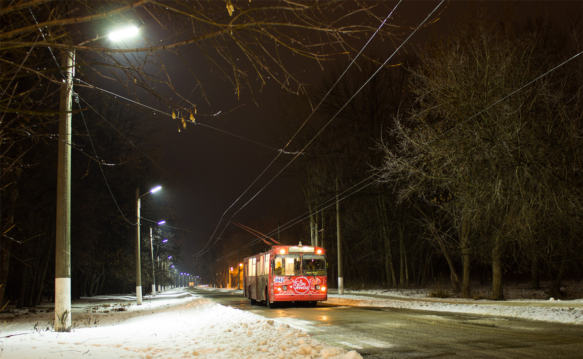 Riazan — Trolleybus line at Lesopark (Woodland)