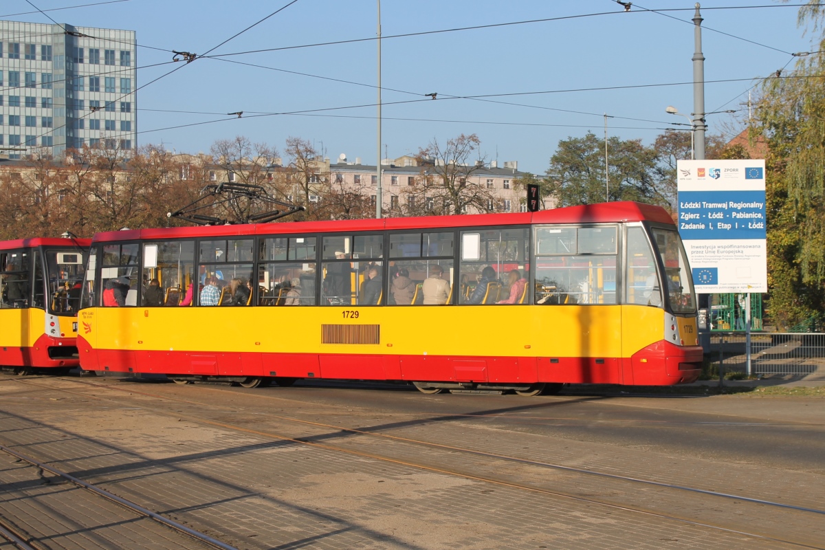 Лодзь, Konstal/MPK 805N-MD14 № 1729