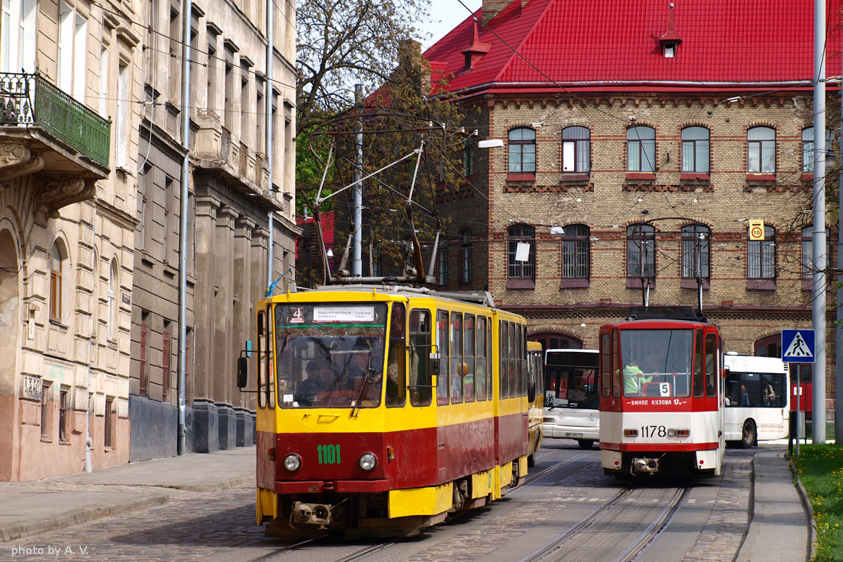 Львов, Tatra KT4SU № 1101