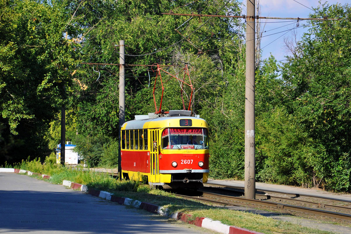 Волгоград, Tatra T3SU (двухдверная) № 2607