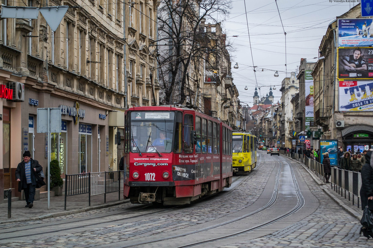 Львов, Tatra KT4SU № 1072