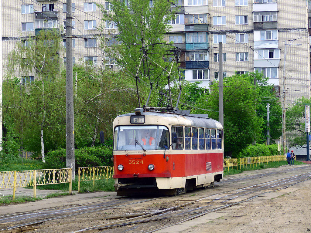 Киев, Tatra T3SU № 5524