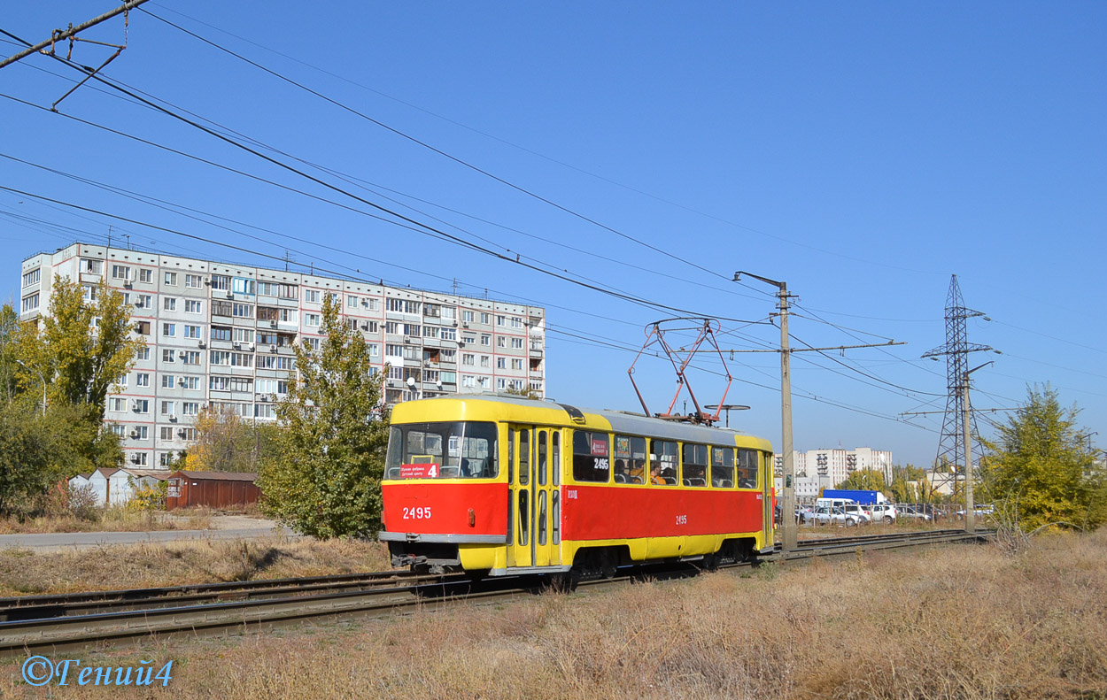 Volgograda, Tatra T3SU (2-door) № 2495
