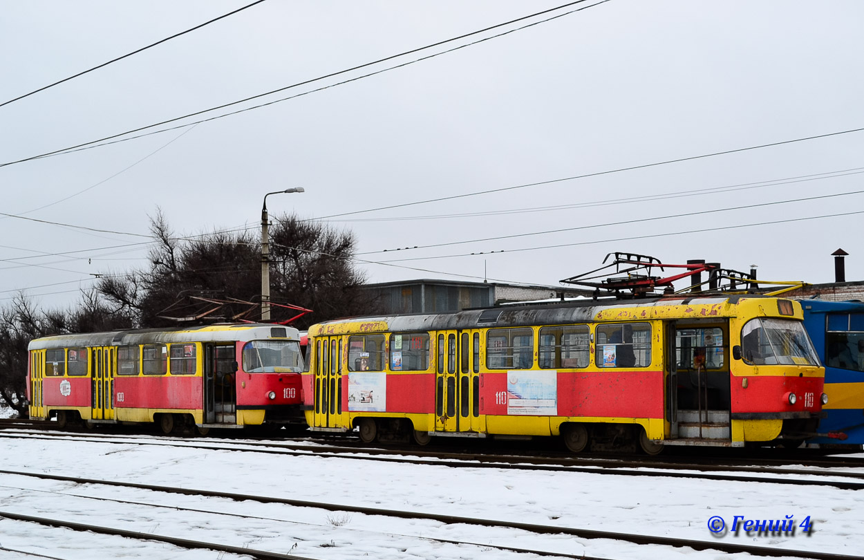 Волжский, Tatra T3SU № 100; Волжский, Tatra T3SU № 110; Волжский — Трамвайное депо