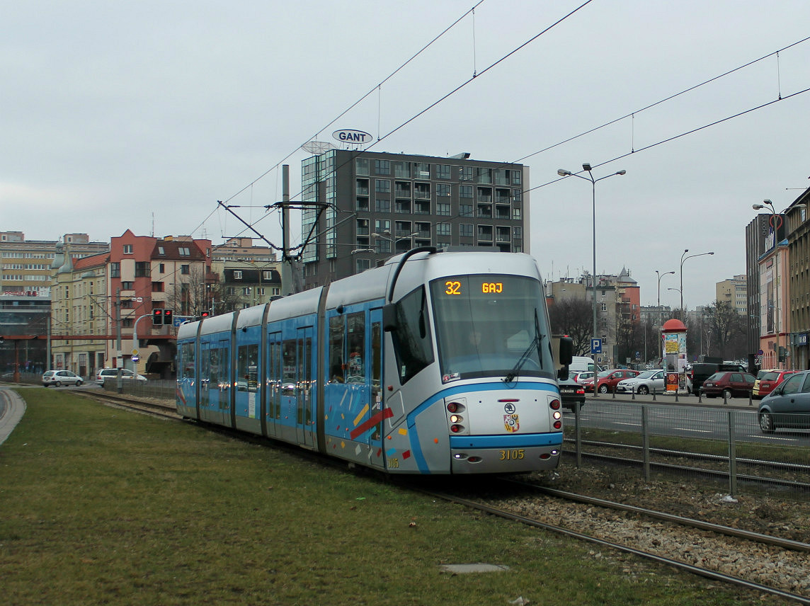 Вроцлав, Škoda 19T Elektra № 3105
