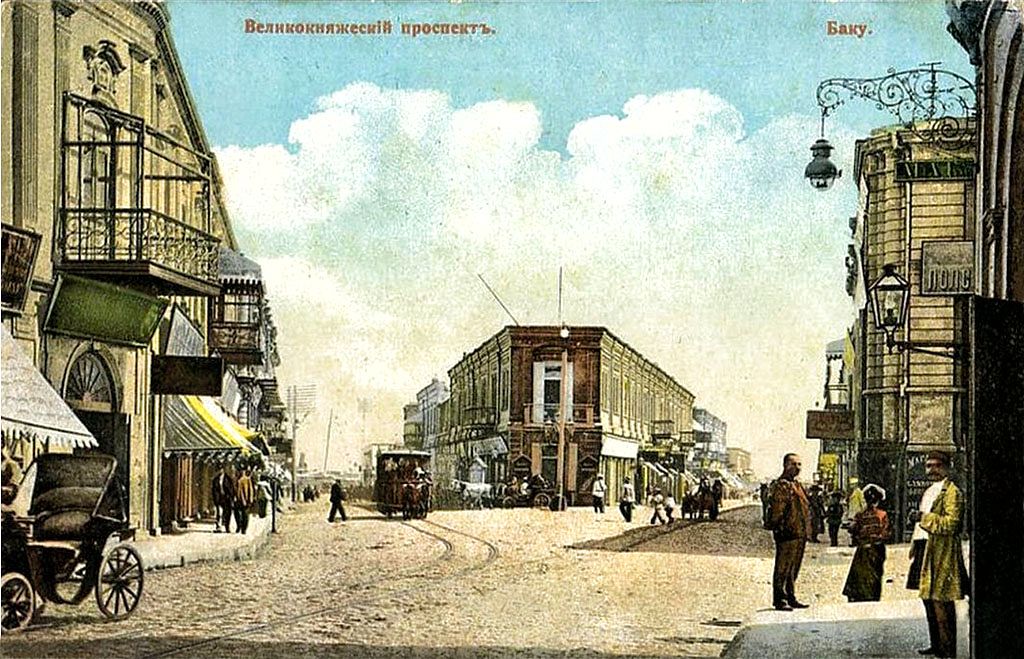 Баку — Старые фотографии (трамвай)