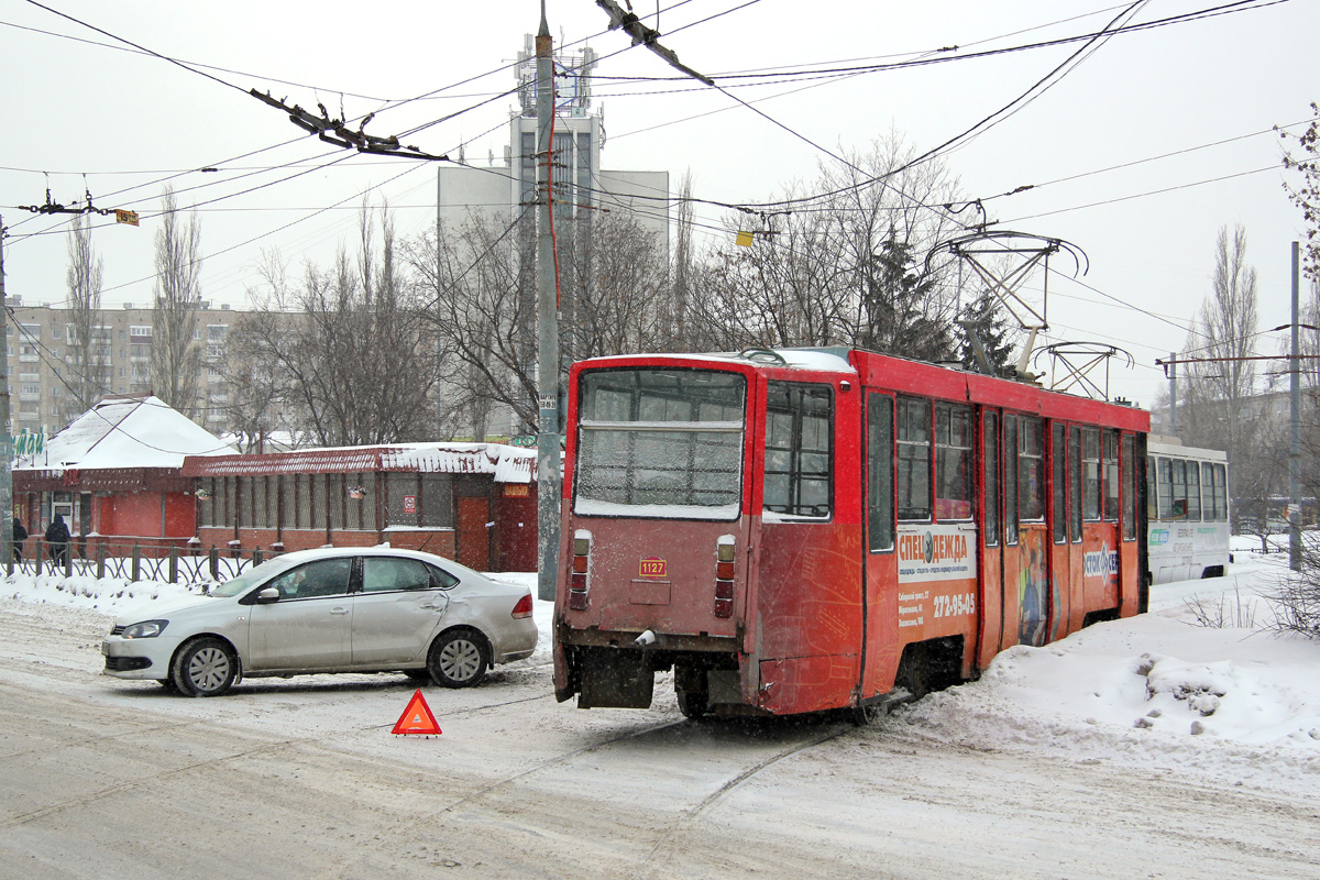 Казань, 71-608КМ № 1127; Казань — ДТП и прочие происшествия с электротранспортом