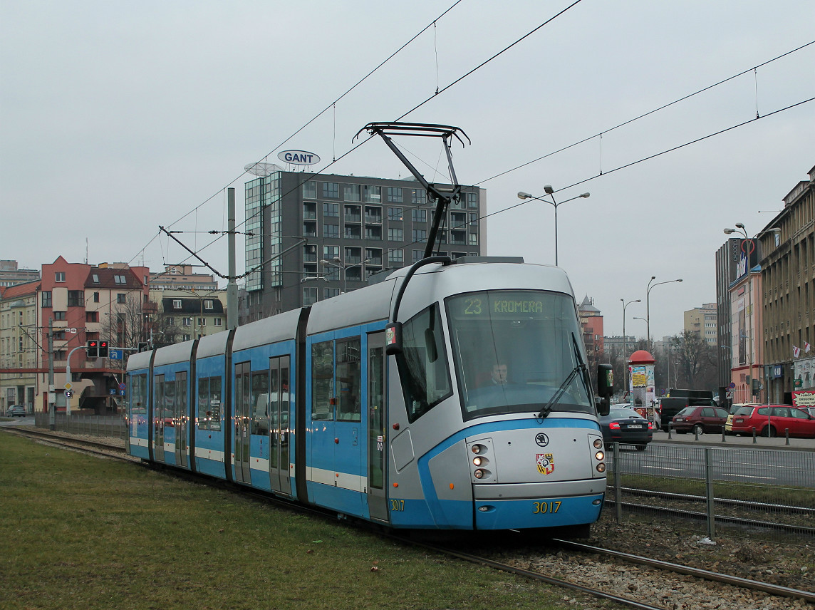 Вроцлав, Škoda 16T Elektra № 3017