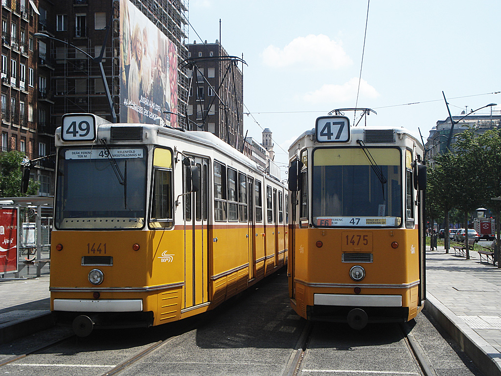 Будапешт, Ganz CSMG2 № 1441; Будапешт, Ganz CSMG2 № 1475 Будапешт, Ganz CSMG2 № 1441; Будапешт, Ganz CSMG2 № 1475
