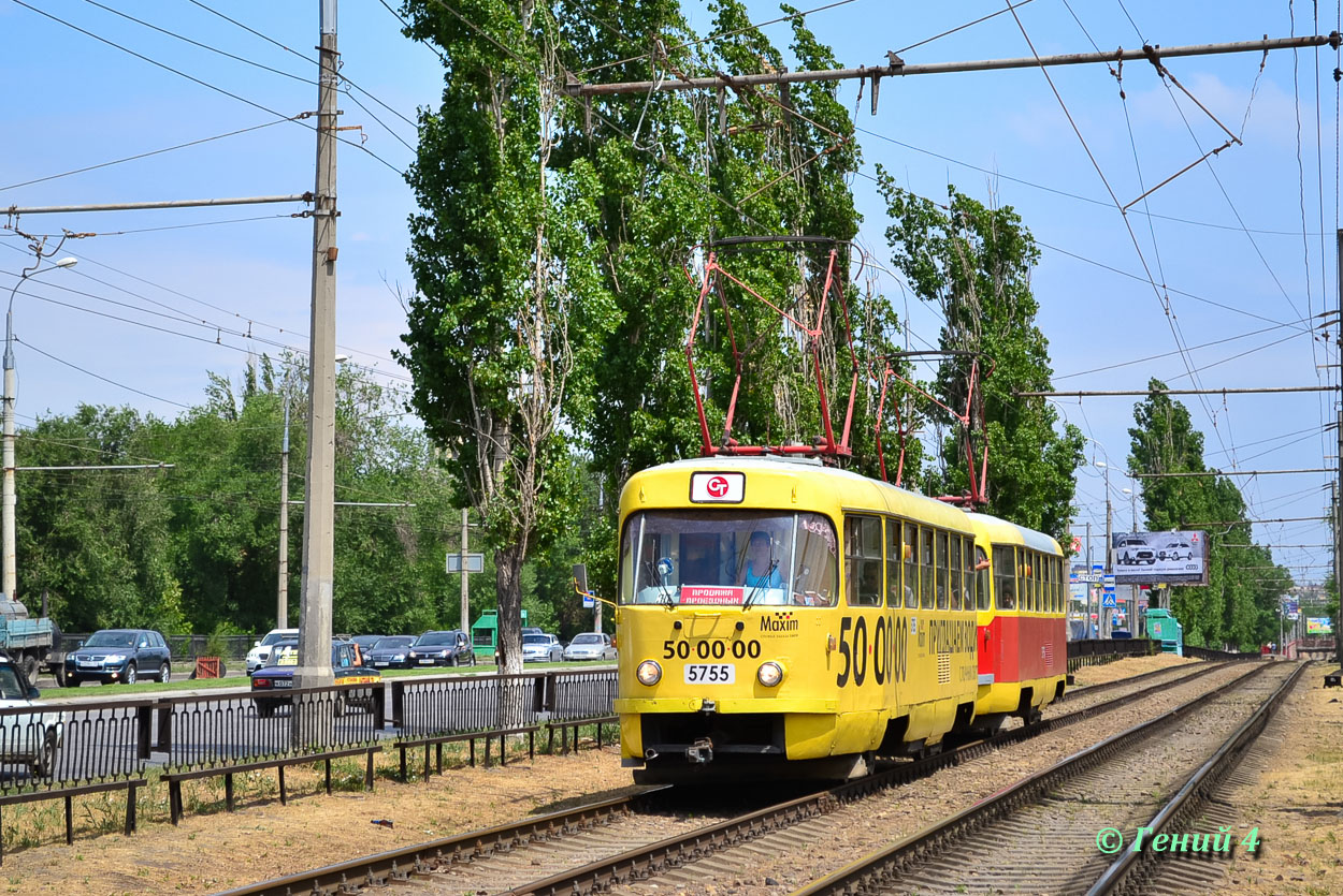 Волгоград, Tatra T3SU № 5755