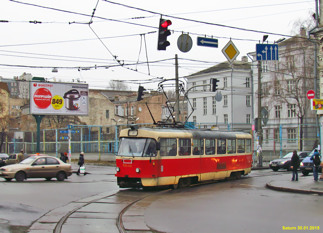 Киев, Tatra T3SU № 5848
