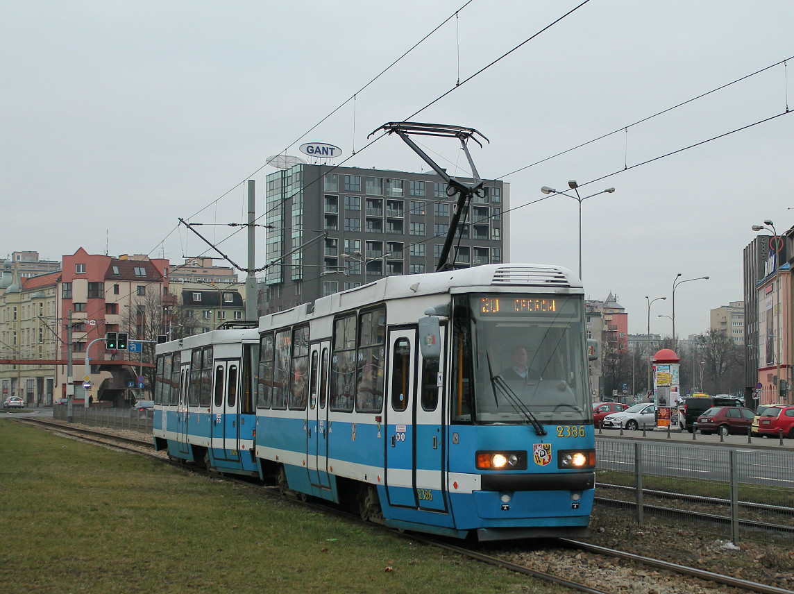 Вроцлав, Konstal 105NWr № 2386