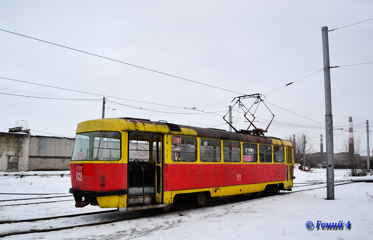 Волжский, Tatra T3SU (двухдверная) № 83; Волжский — Трамвайное депо