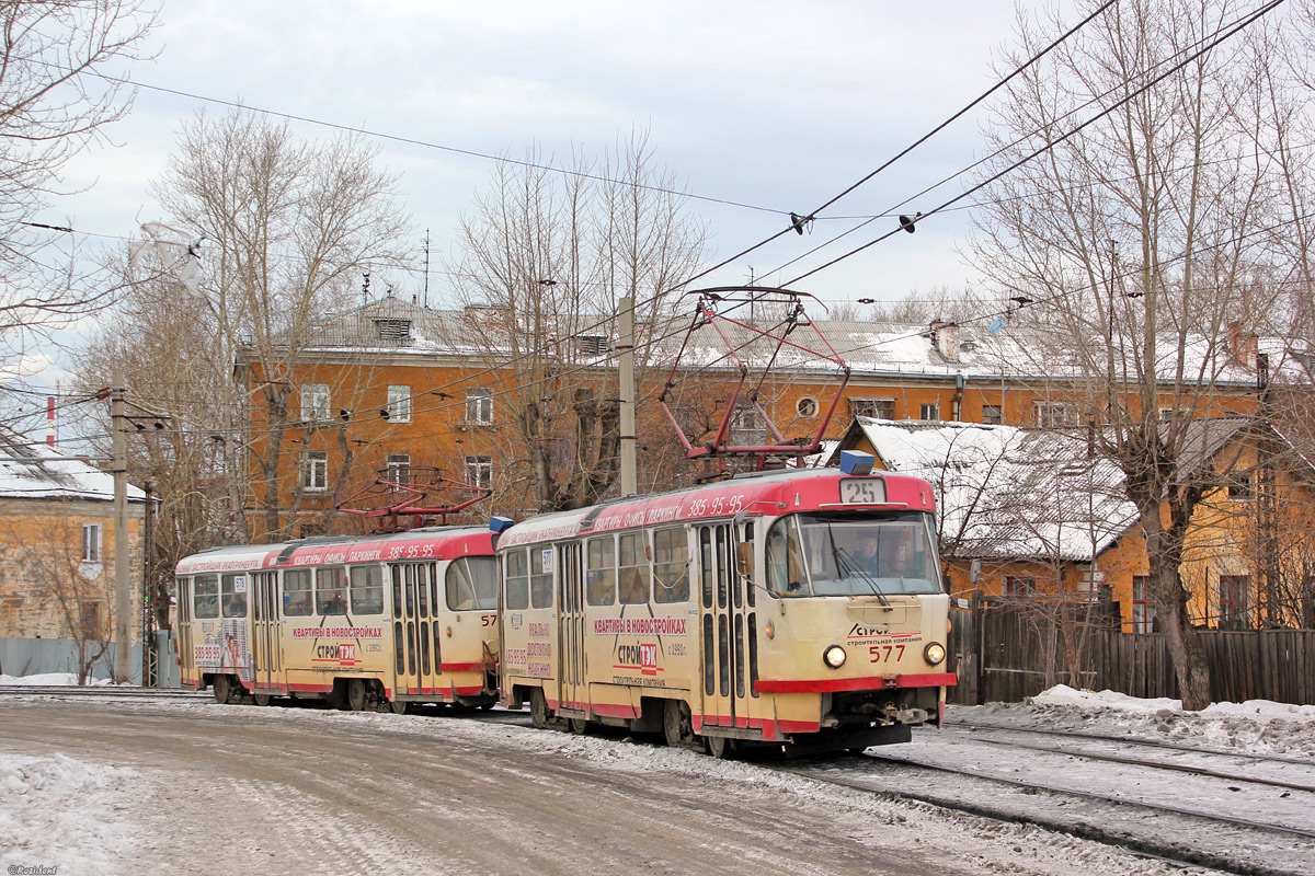 Jekaterinburga, Tatra T3SU № 578; Jekaterinburga, Tatra T3SU № 577