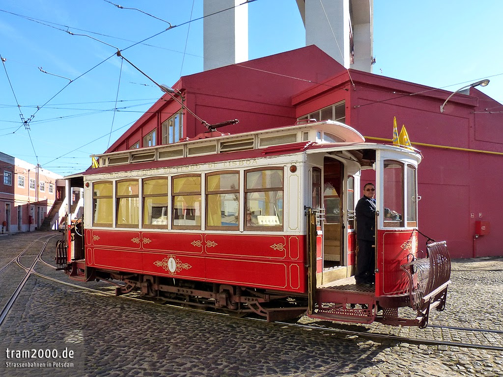 Лиссабон, Двухосный моторный St. Louis № 1; Лиссабон — Трамвай — Estação de Santo Amaro (депо); Лиссабон — Трамвай — Museu da Carris