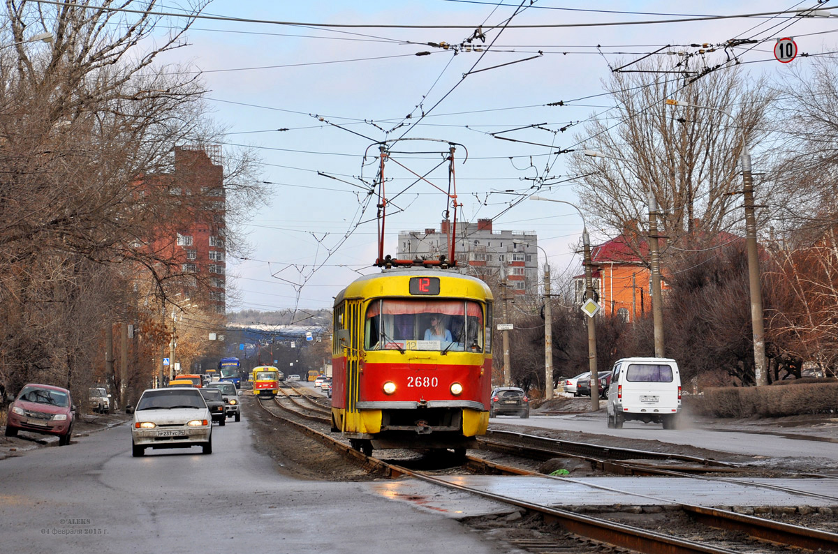 Волгоград, Tatra T3SU (двухдверная) № 2680