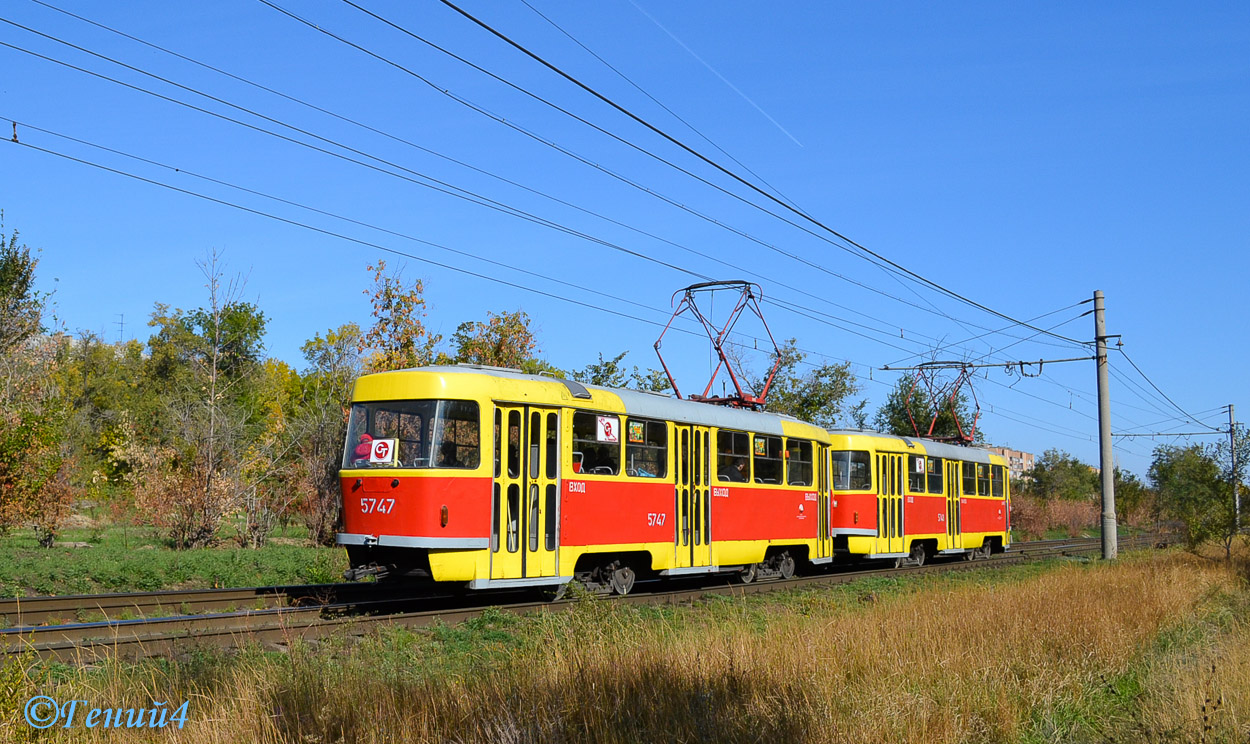 Волгоград, Tatra T3SU № 5747; Волгоград, Tatra T3SU № 5748