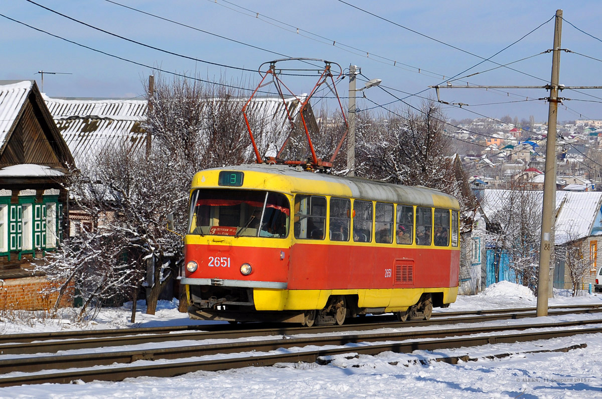 Волгоград, Tatra T3SU (двухдверная) № 2651