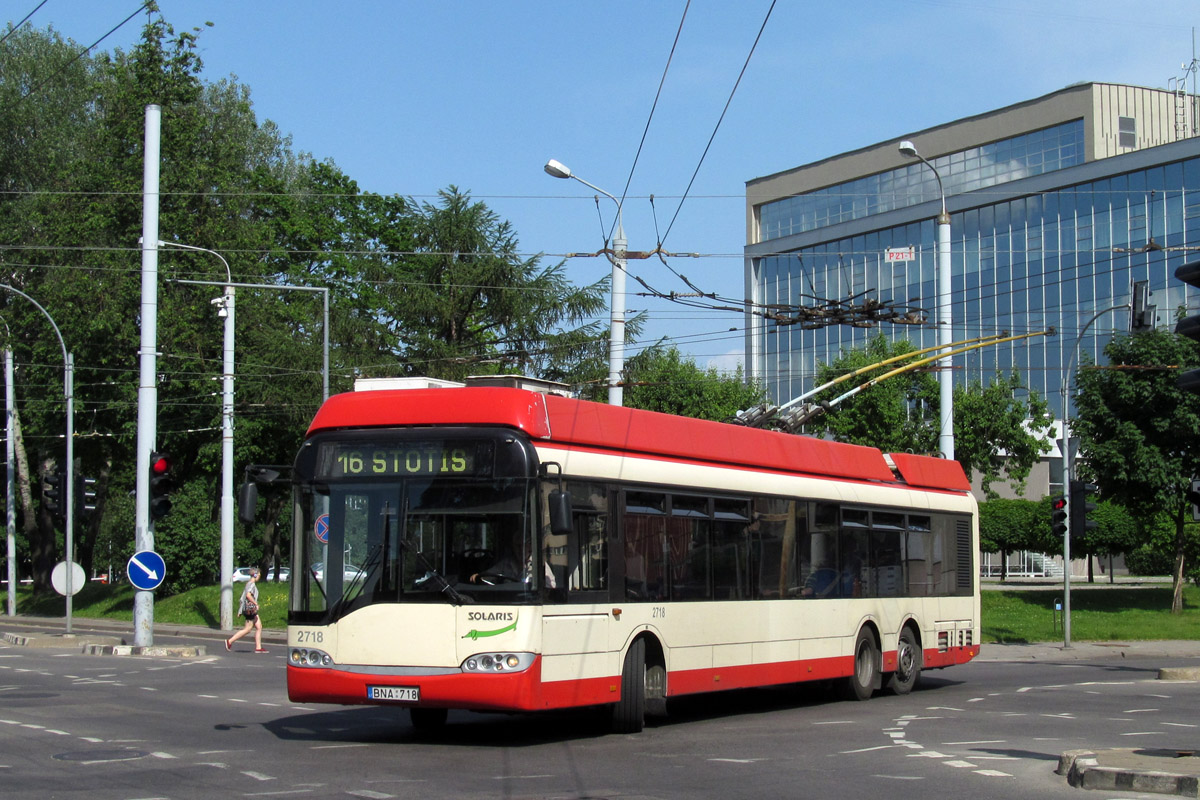 Вильнюс, Solaris Trollino II 15 AC № 2718
