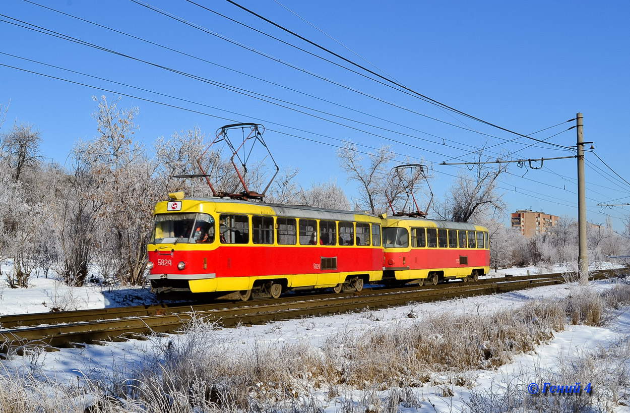 Волгоград, Tatra T3SU № 5824; Волгоград, Tatra T3SU № 5825