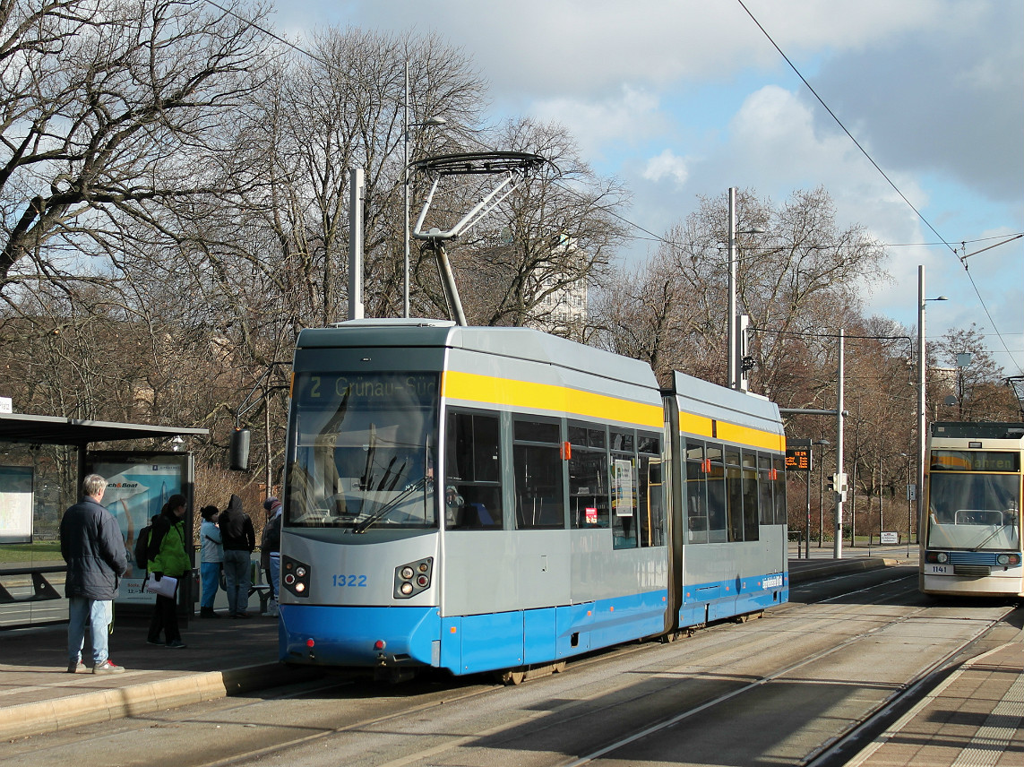 Лейпциг, Leoliner Fahrzeug-Bau Leipzig NGTW6L № 1322