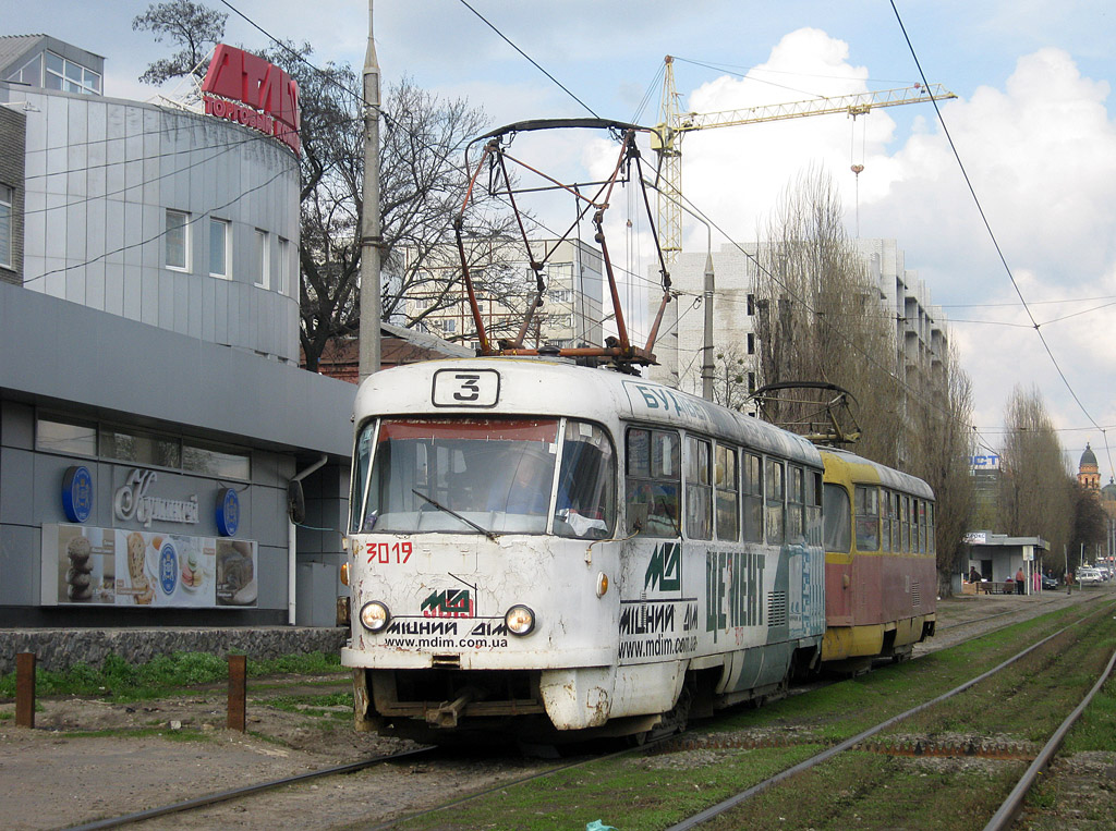 Харьков, Tatra T3SU № 3019