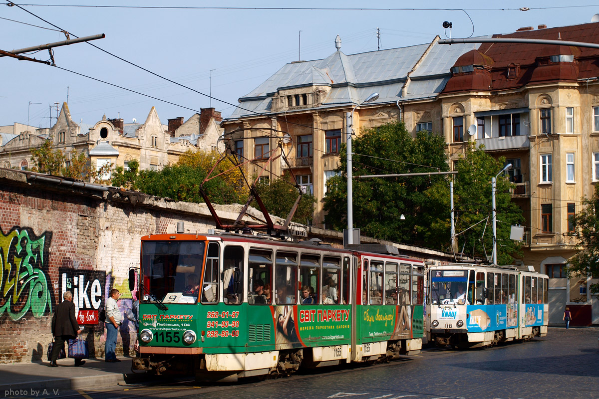 Львов, Tatra KT4D № 1155