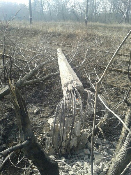 Донецк — Повреждения от военных действий