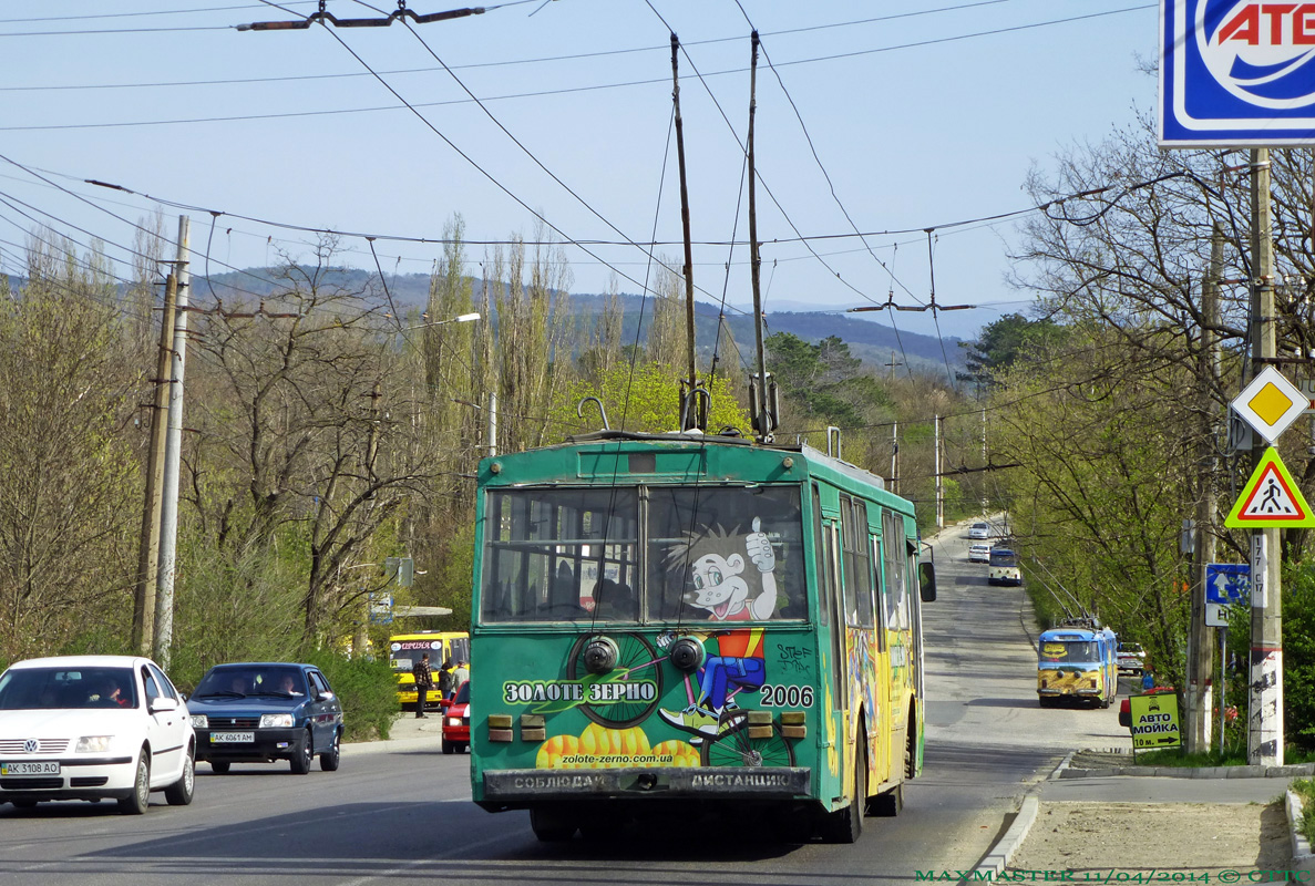 Crimean trolleybus, Škoda 14Tr02/6 # 2006