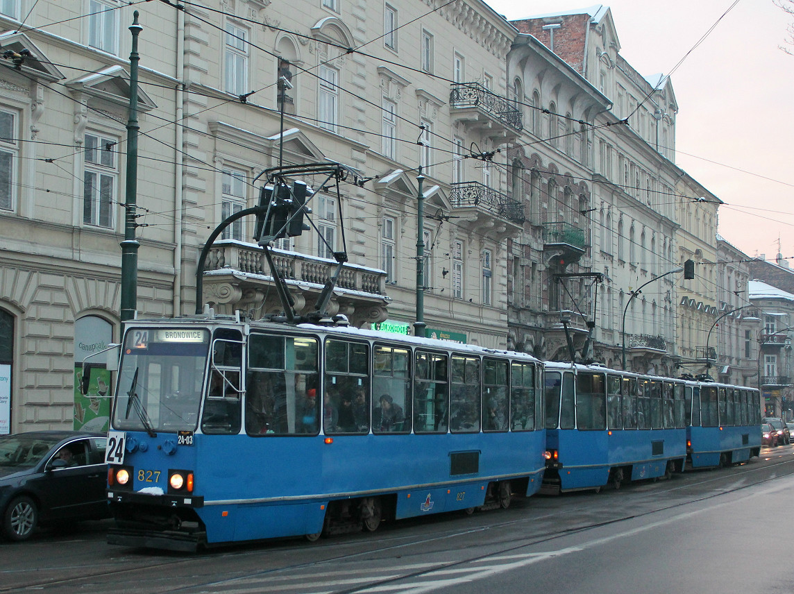 Краков, Konstal 105Na № 827