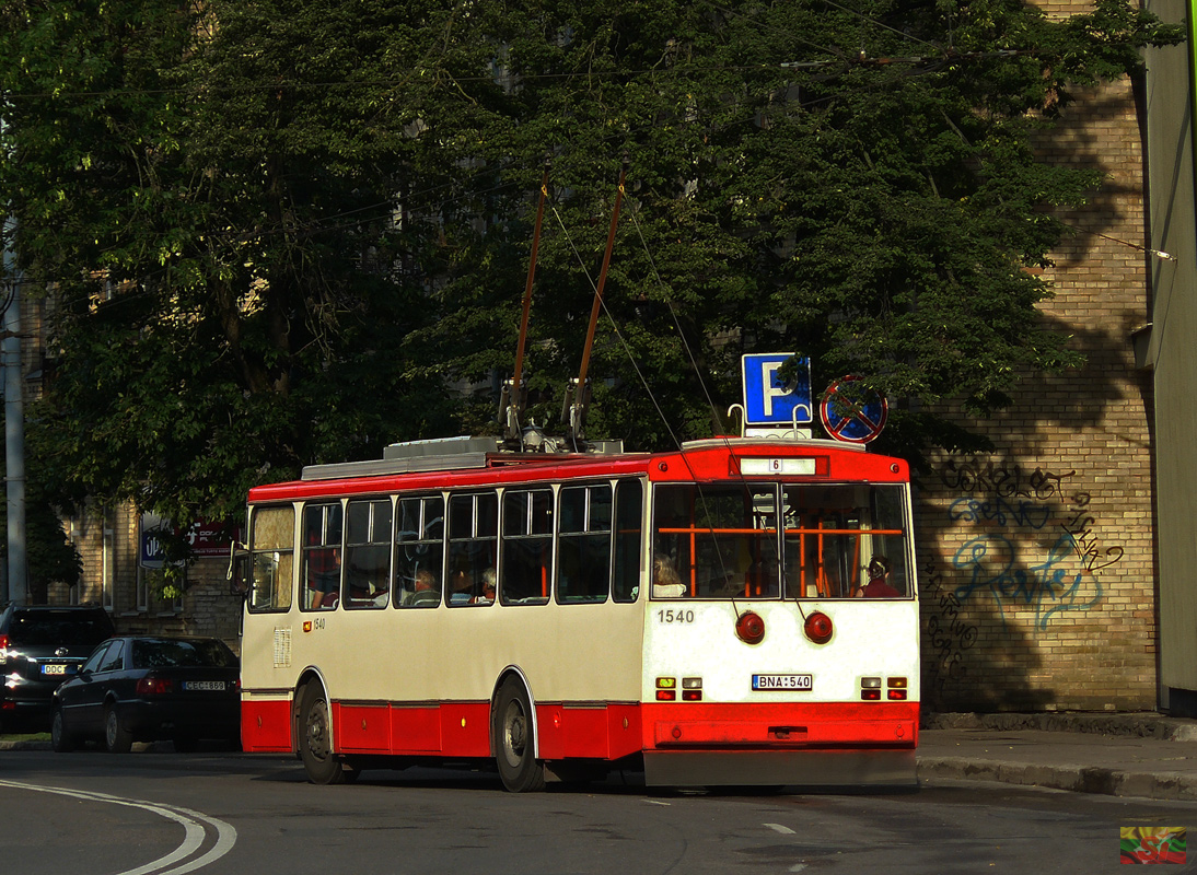 Вильнюс, Škoda 14Tr89/6 № 1540