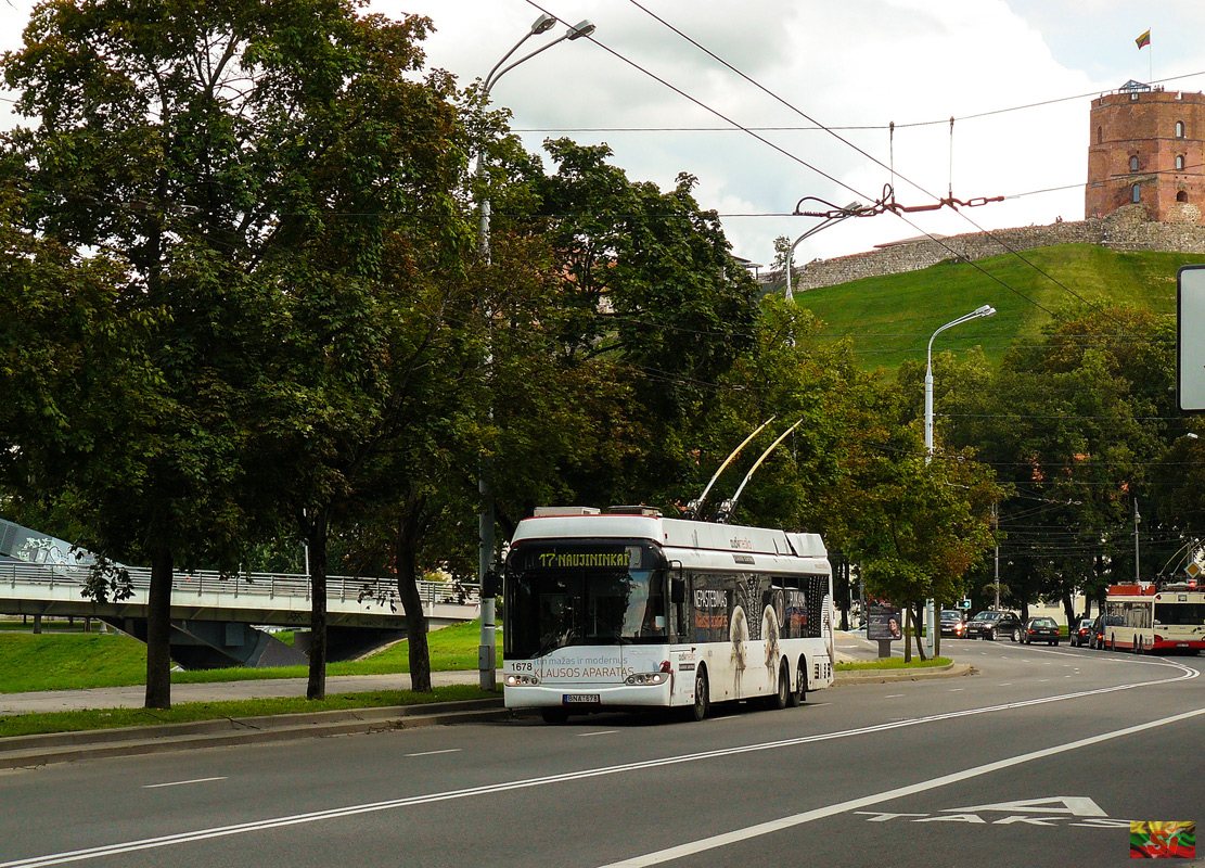 Вильнюс, Solaris Trollino II 15 AC № 1678
