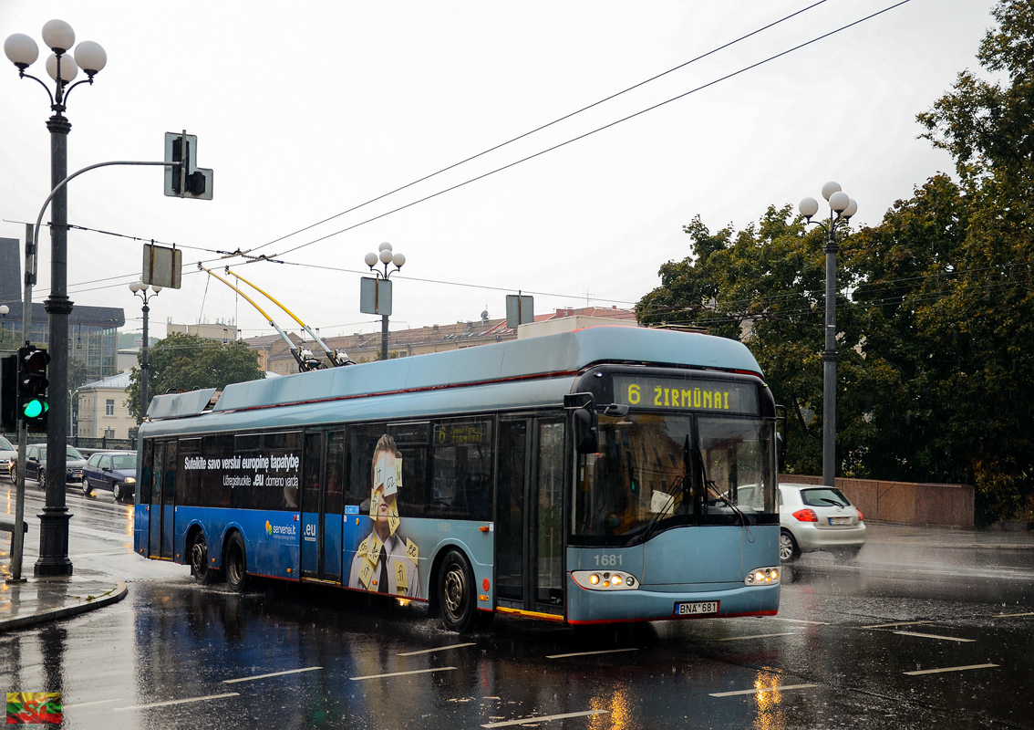 Вильнюс, Solaris Trollino II 15 AC № 1681
