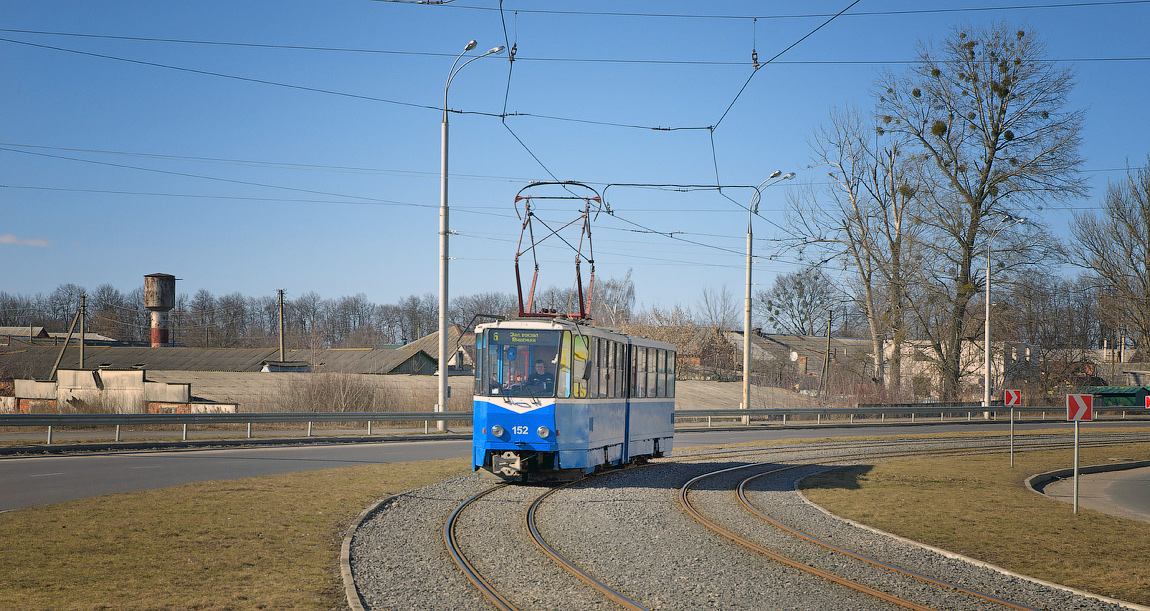 Винница, Tatra KT4SU № 152; Винница — Трамвайные линии и инфраструктура