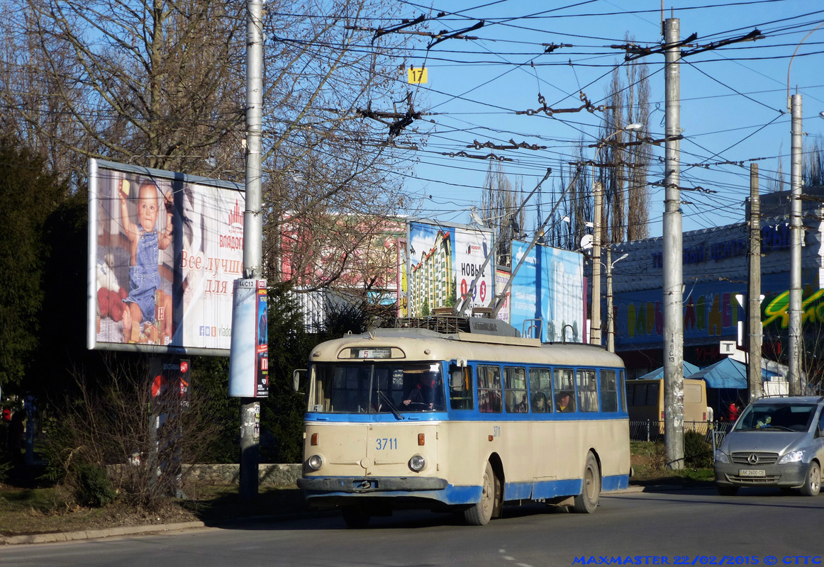 Крымский троллейбус, Škoda 9TrH27 № 3711