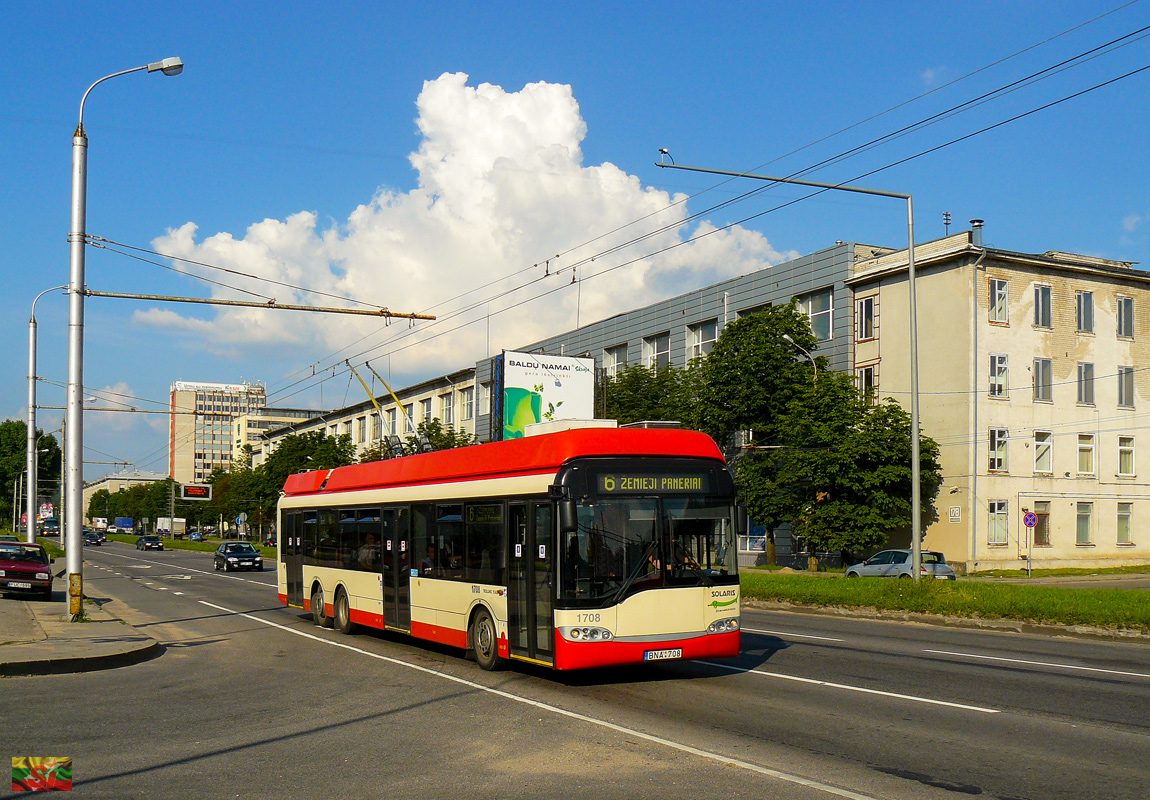 Vilnius, Solaris Trollino II 15 AC č. 1708