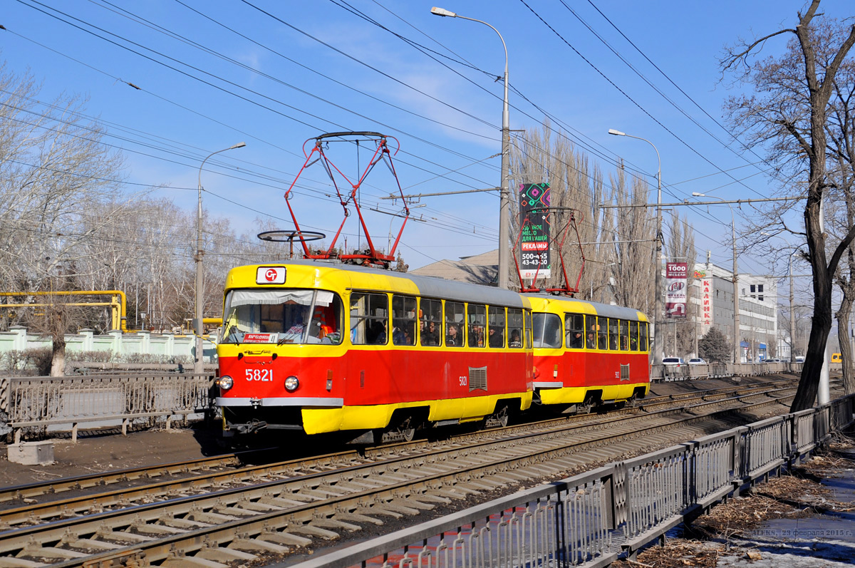 Волгоград, Tatra T3SU № 5821; Волгоград, Tatra T3SU № 5822