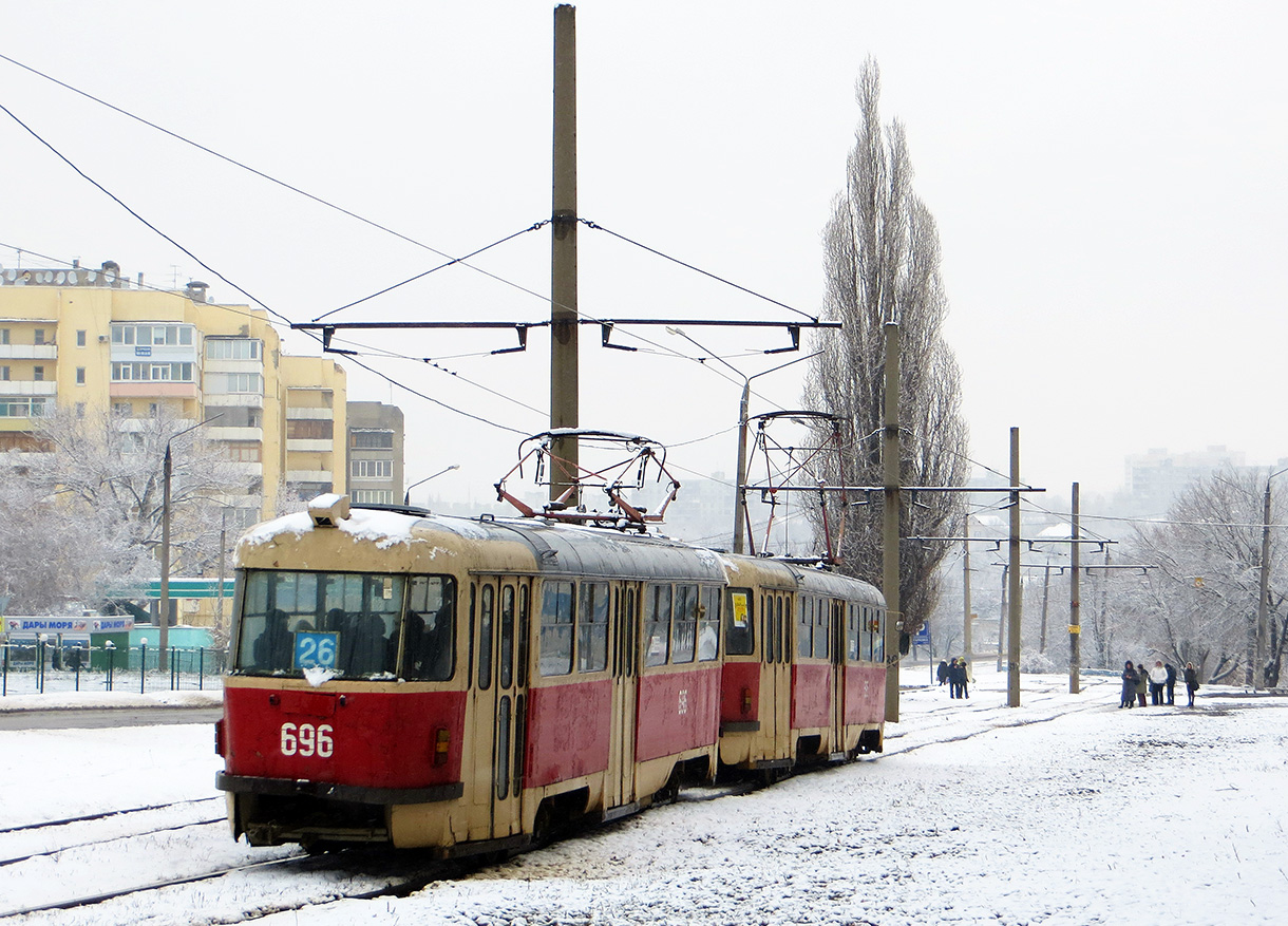 Харьков, Tatra T3SU № 696
