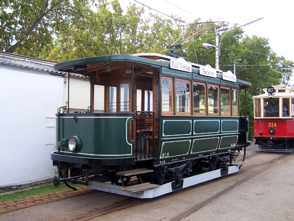 Mariazell, Graz 2-axle motor car № 100; Vienna — 125. anniversary of Wiener Lokalbahnen