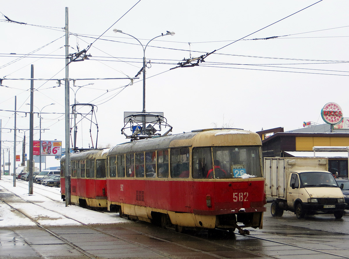 Харьков, Tatra T3SU № 582