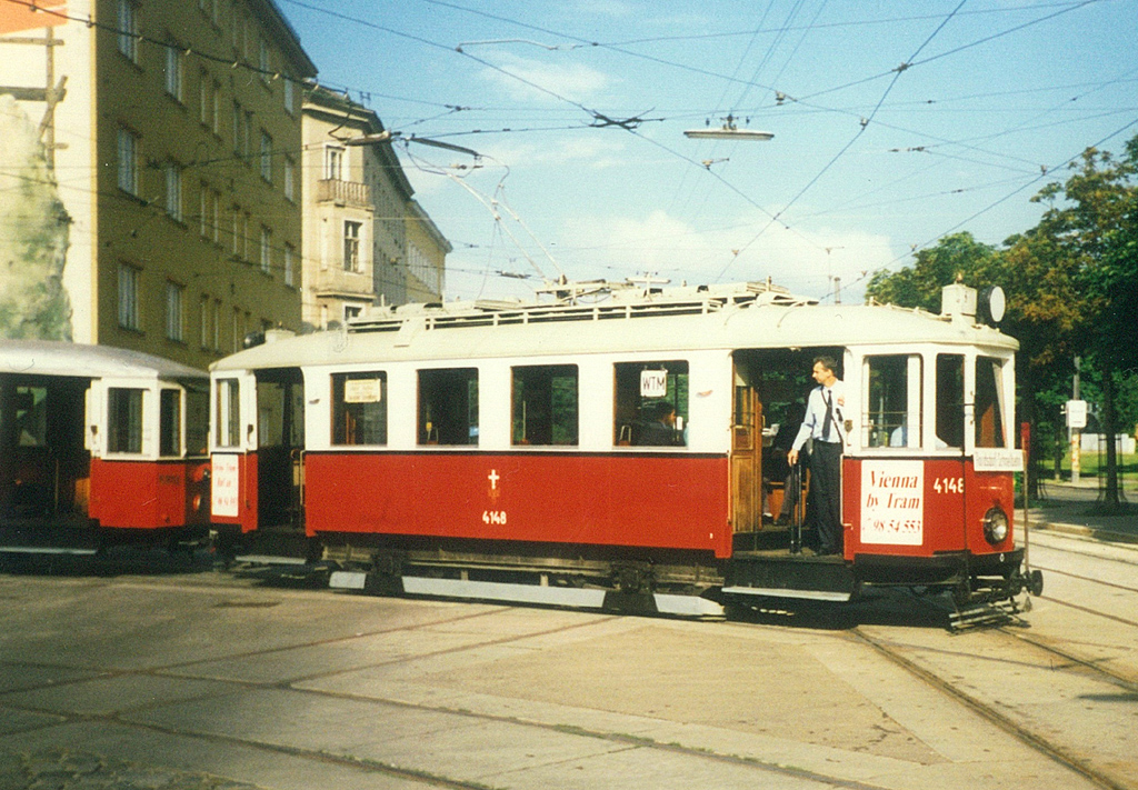 Bécs, Simmering Type M — 4148; Bécs — Tramwaytag 1997