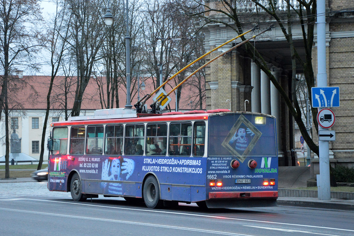 Вильнюс, Škoda 14Tr17/6M № 1662 Вильнюс, Škoda 14Tr17/6M № 1662