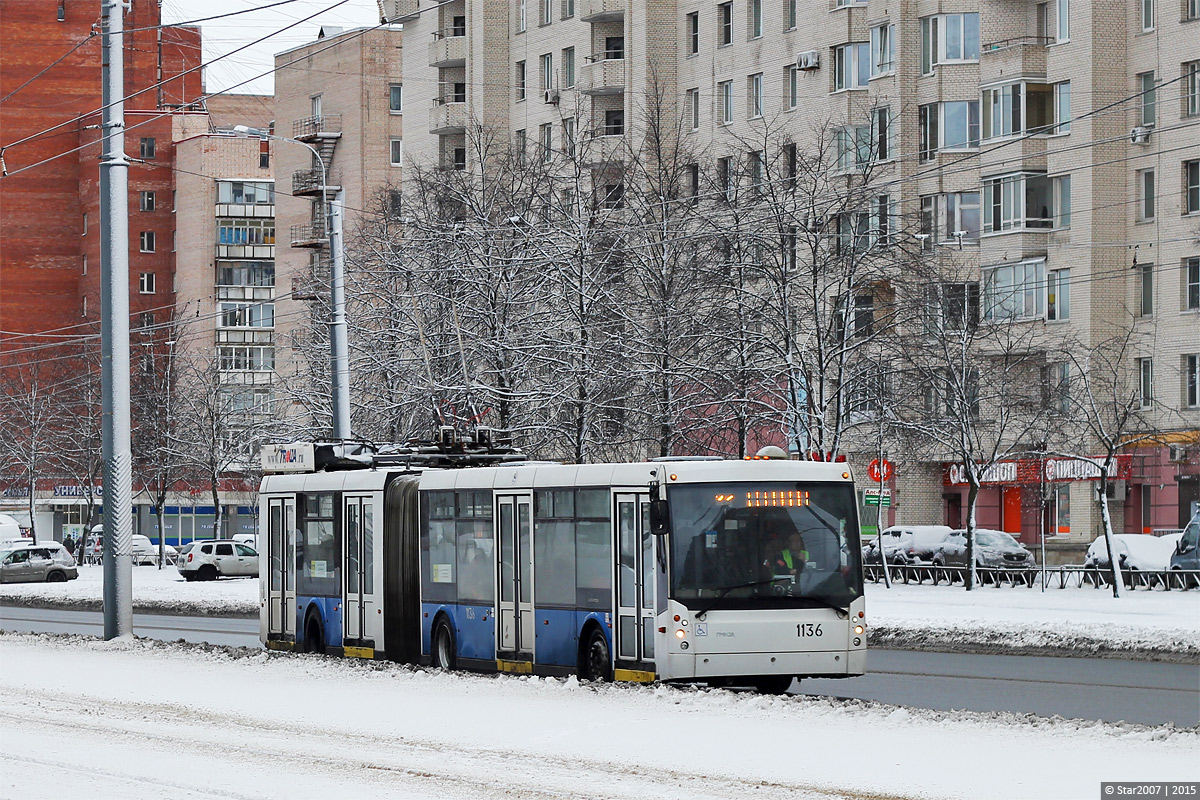 Санкт-Петербург, Тролза-6206.01 «Мегаполис» № 1136