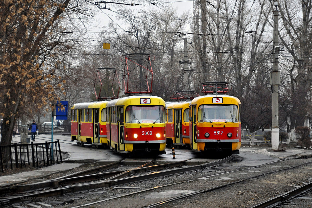 Волгоград, Tatra T3SU № 5809; Волгоград, Tatra T3SU № 5810; Волгоград, Tatra T3SU № 5817