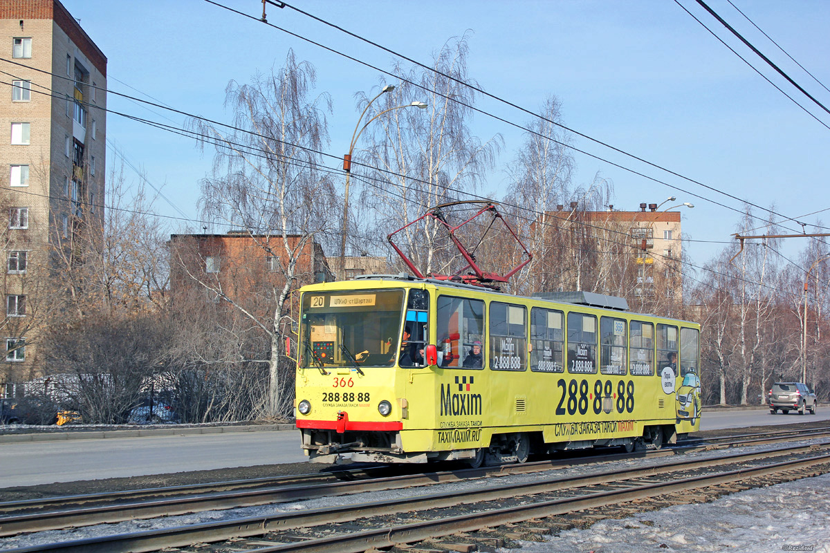 Екатеринбург, Tatra T6B5SU № 366