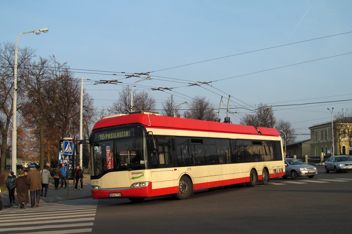 Вильнюс, Solaris Trollino II 15 AC № 2718